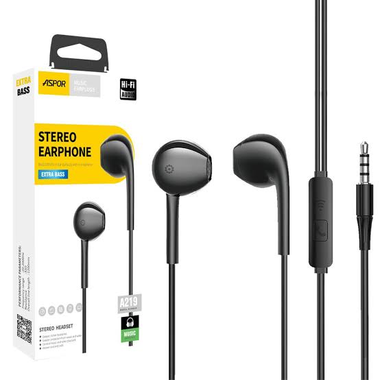 ASPOR EARPHONE - A219 (1M WARRANTY)