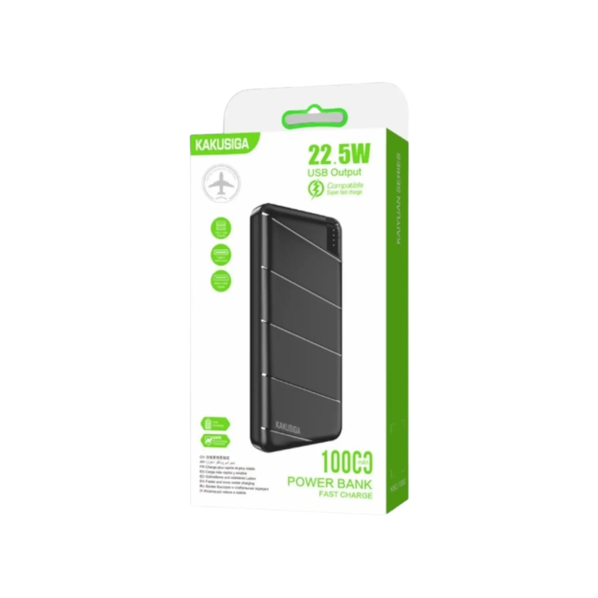 KAKUSIGA 22.5W 10000MAH POWERBANK (6M WARRANTY) - JF