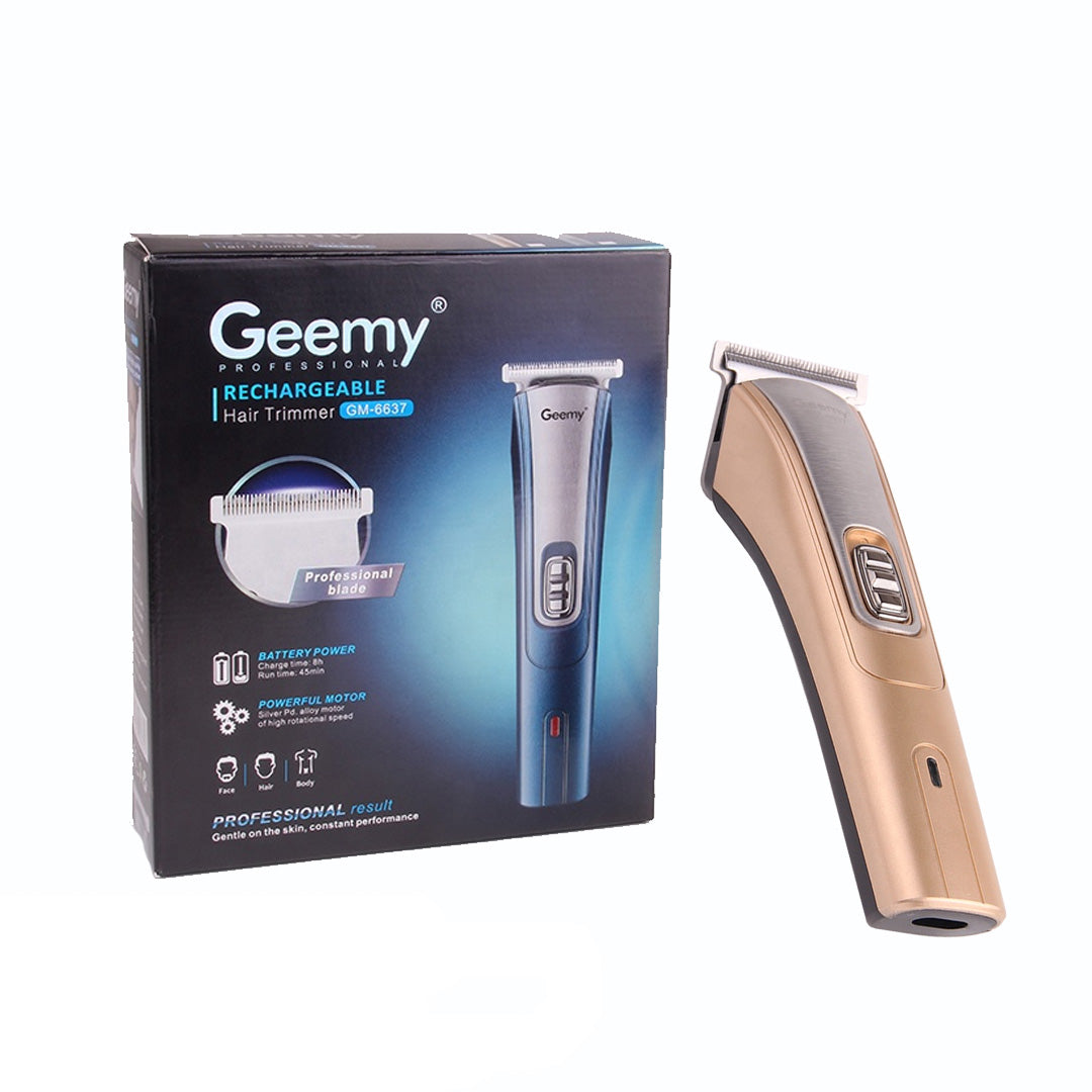 Geemy GM-6637 Professional Rechargeable Hair & Beard Trimmer